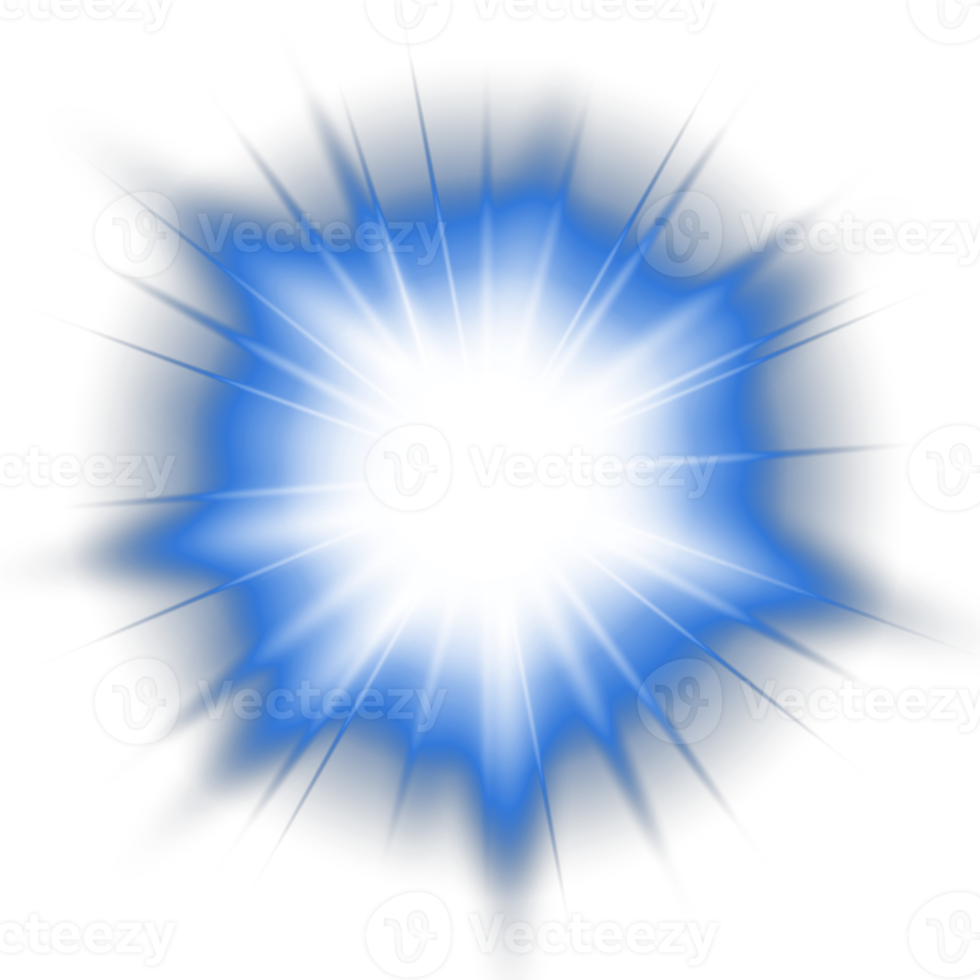 Blue lens flare png