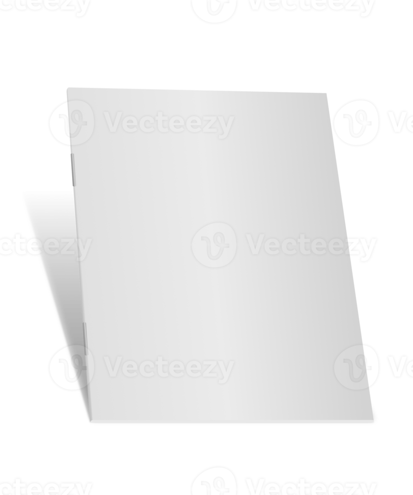 Blank white book png