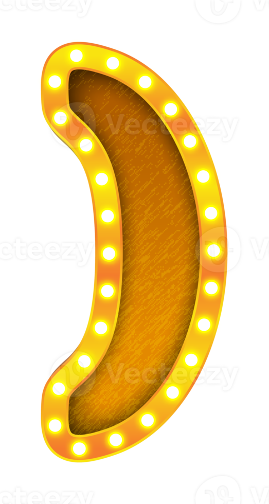 parenthèses rétro cinéma ampoule signe alphabet png