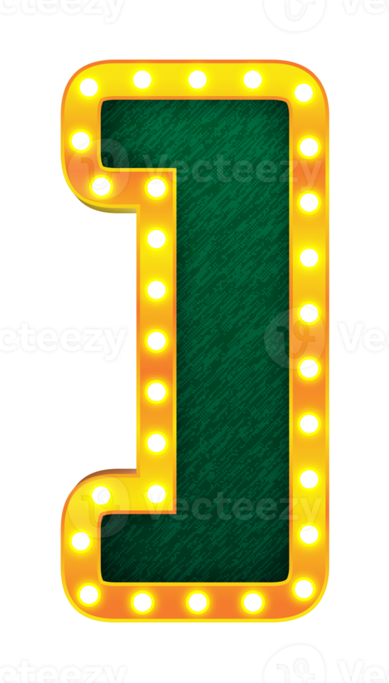 bracket retro cinema light bulb sign alphabet png