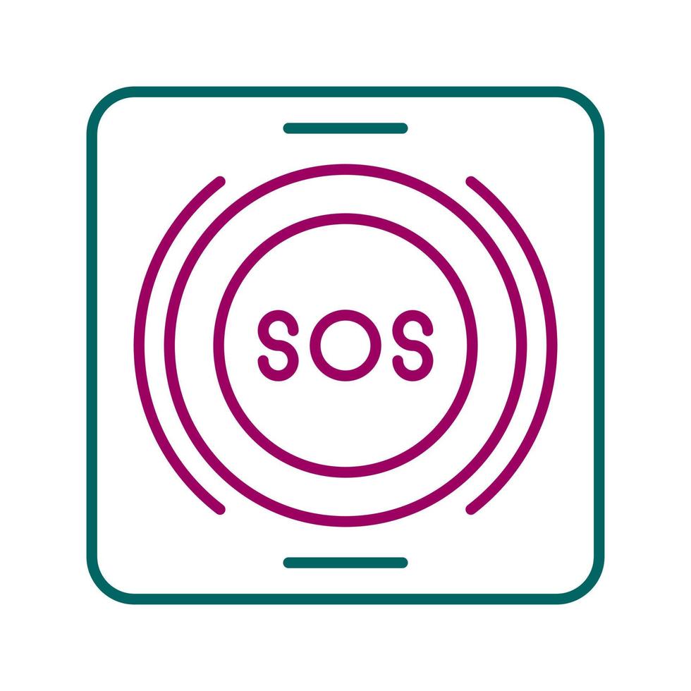 Emergency Button Vector Icon