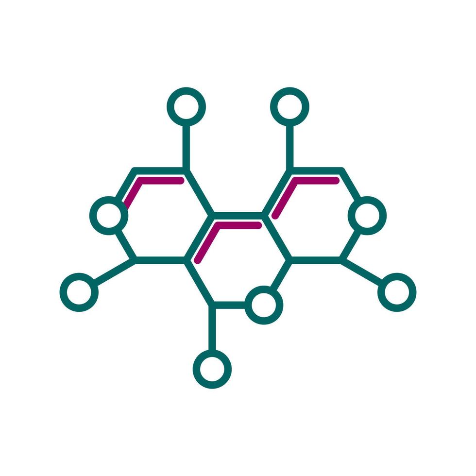 Molecule Structure Vector Icon