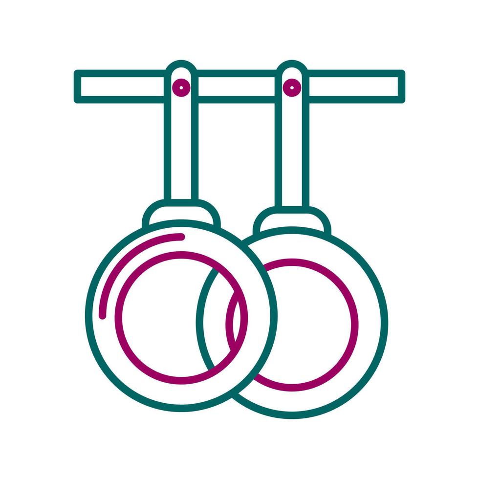 Gym Rings Vector Icon