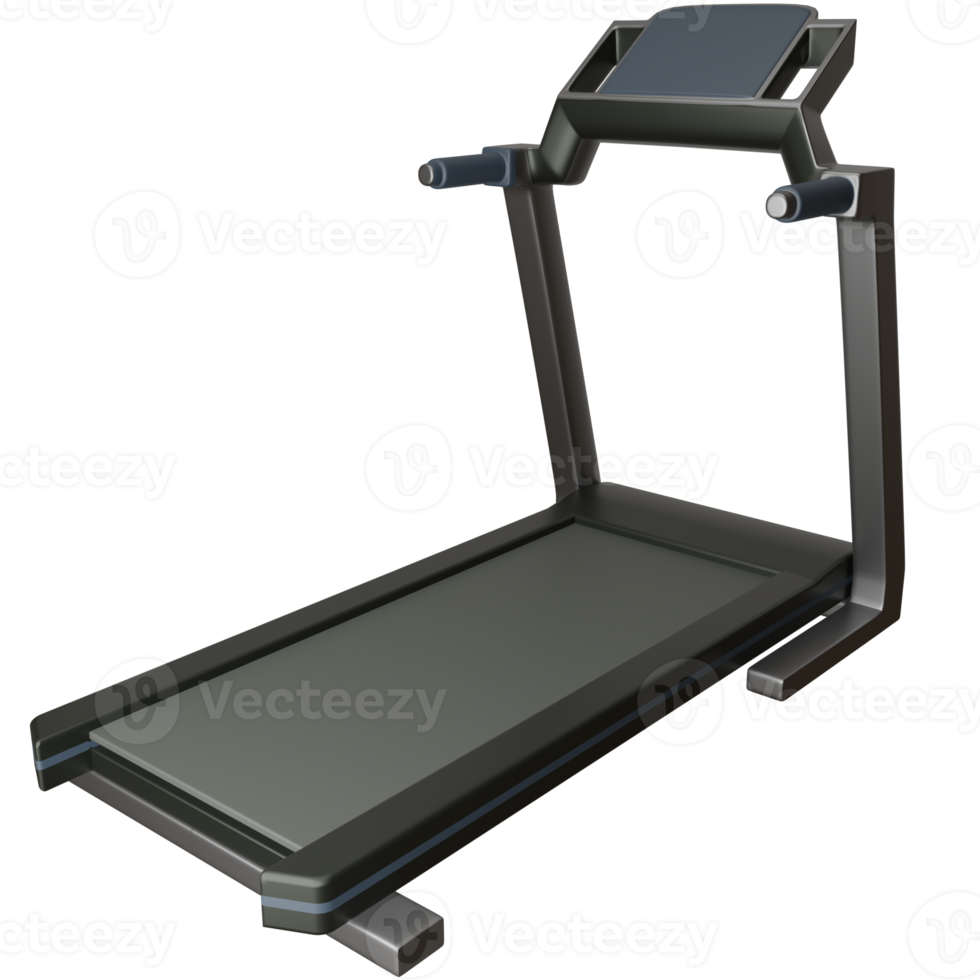 3d Treadmill isolated object with high quality render png