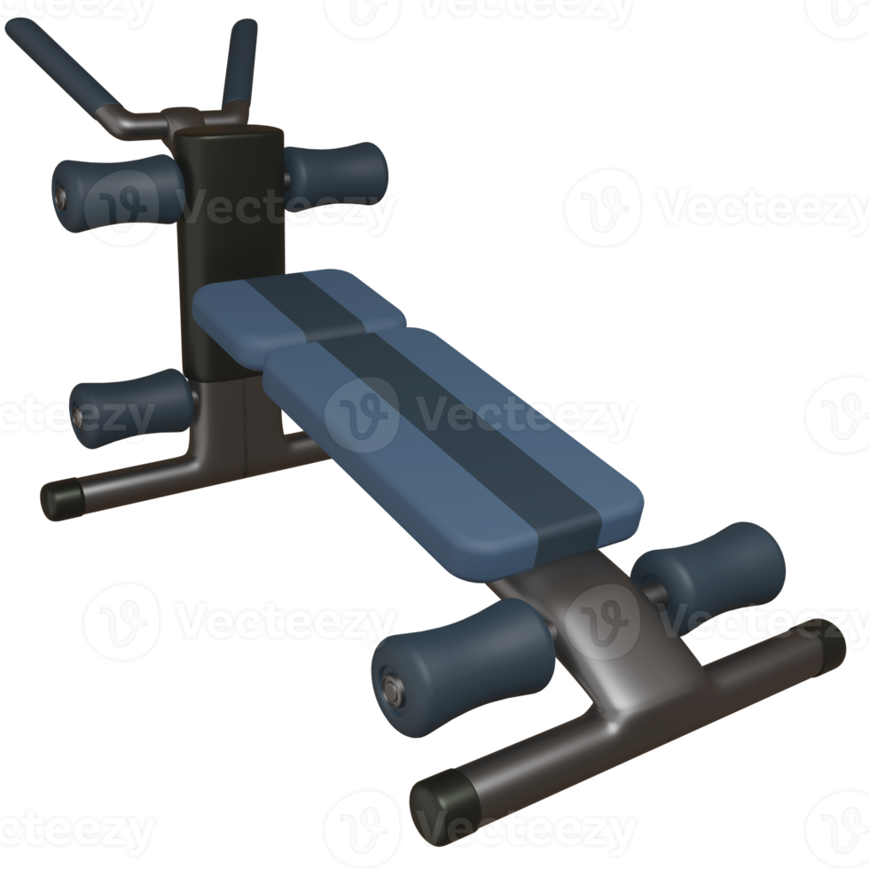 3d Multi Bench Press isolated object with high quality render png