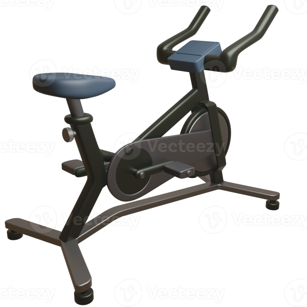 Objet isolé de vélo de spinning 3d avec un rendu de haute qualité png