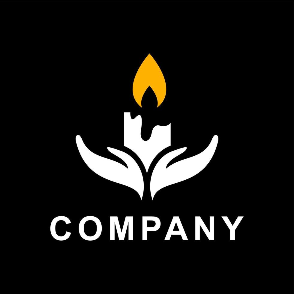 candle vector logo