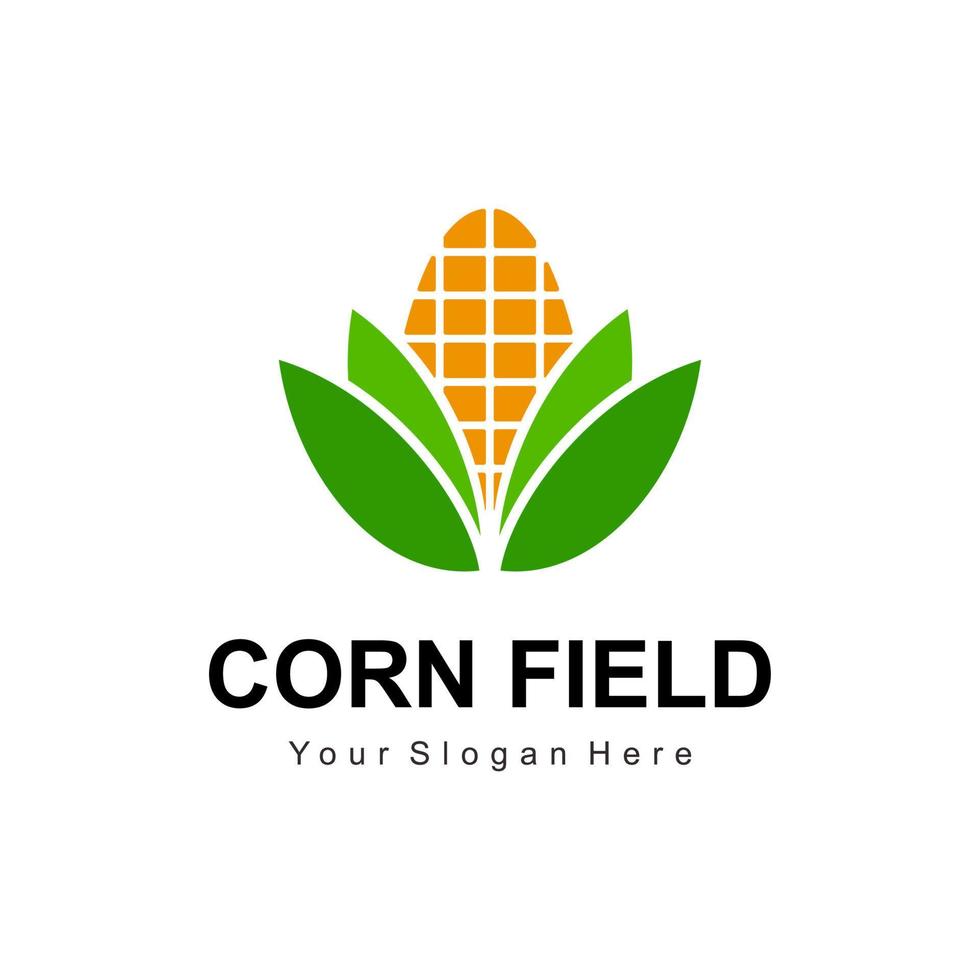 corn field logo vector