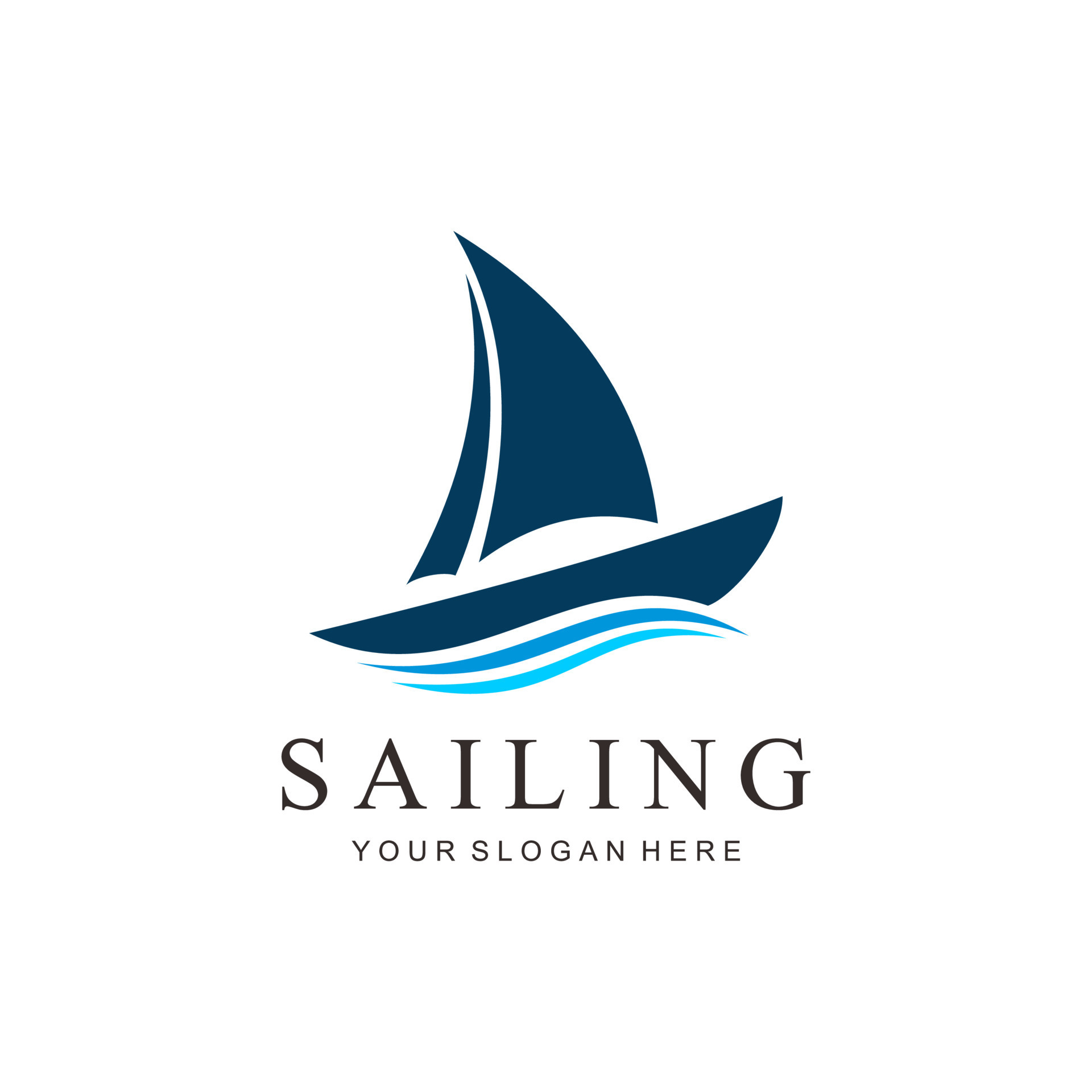 sailing vector logo 13091225 Vector Art at Vecteezy