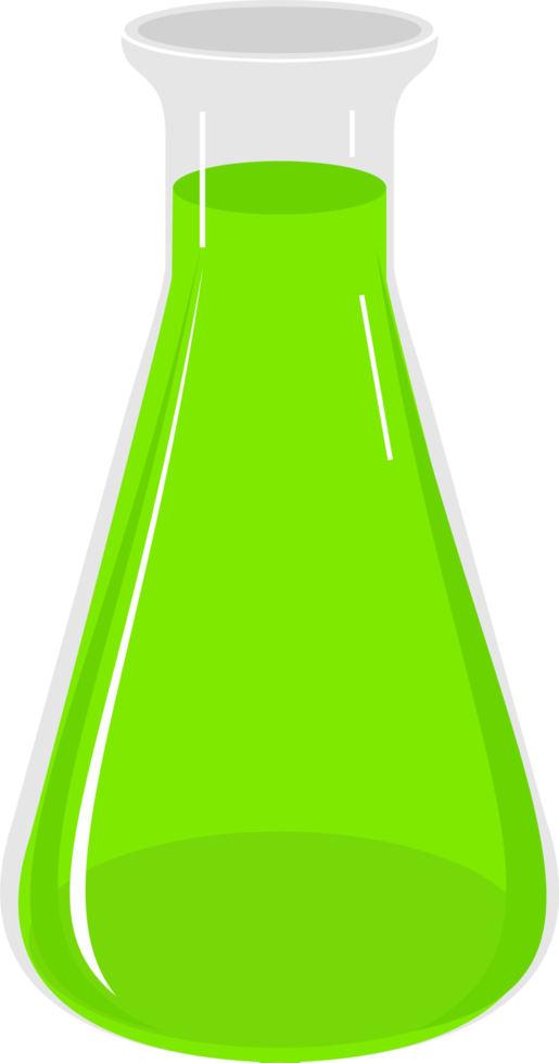Conical flask is used to conduct scientific experiments in the laboratory png