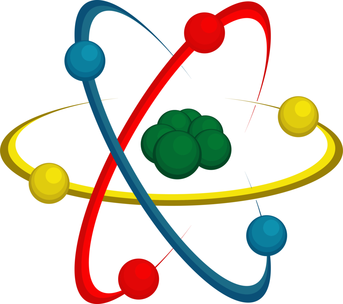 la structure chimique d'un atome dans un schéma simplifié png