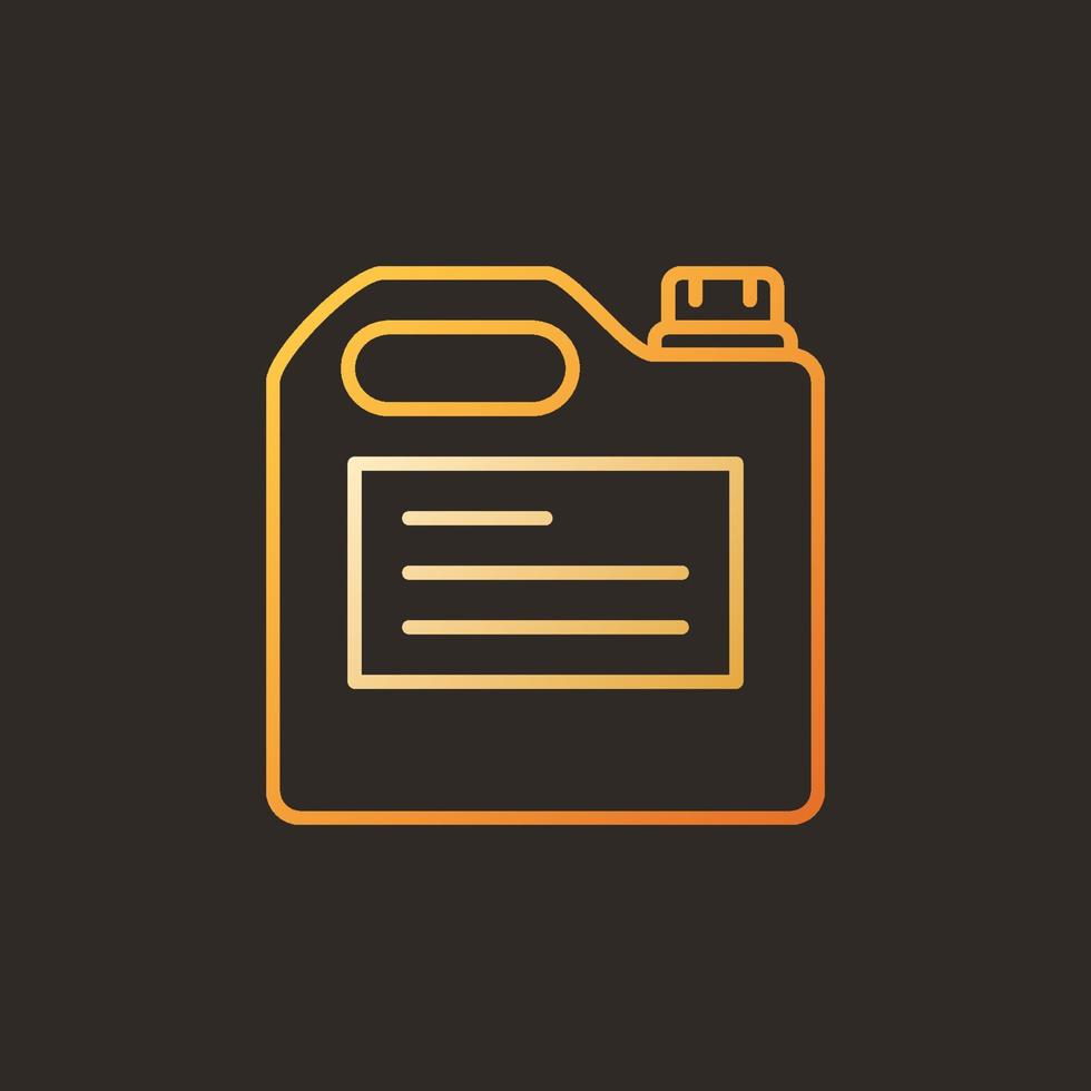 Plastic Jerycan vector modern colored outline icon