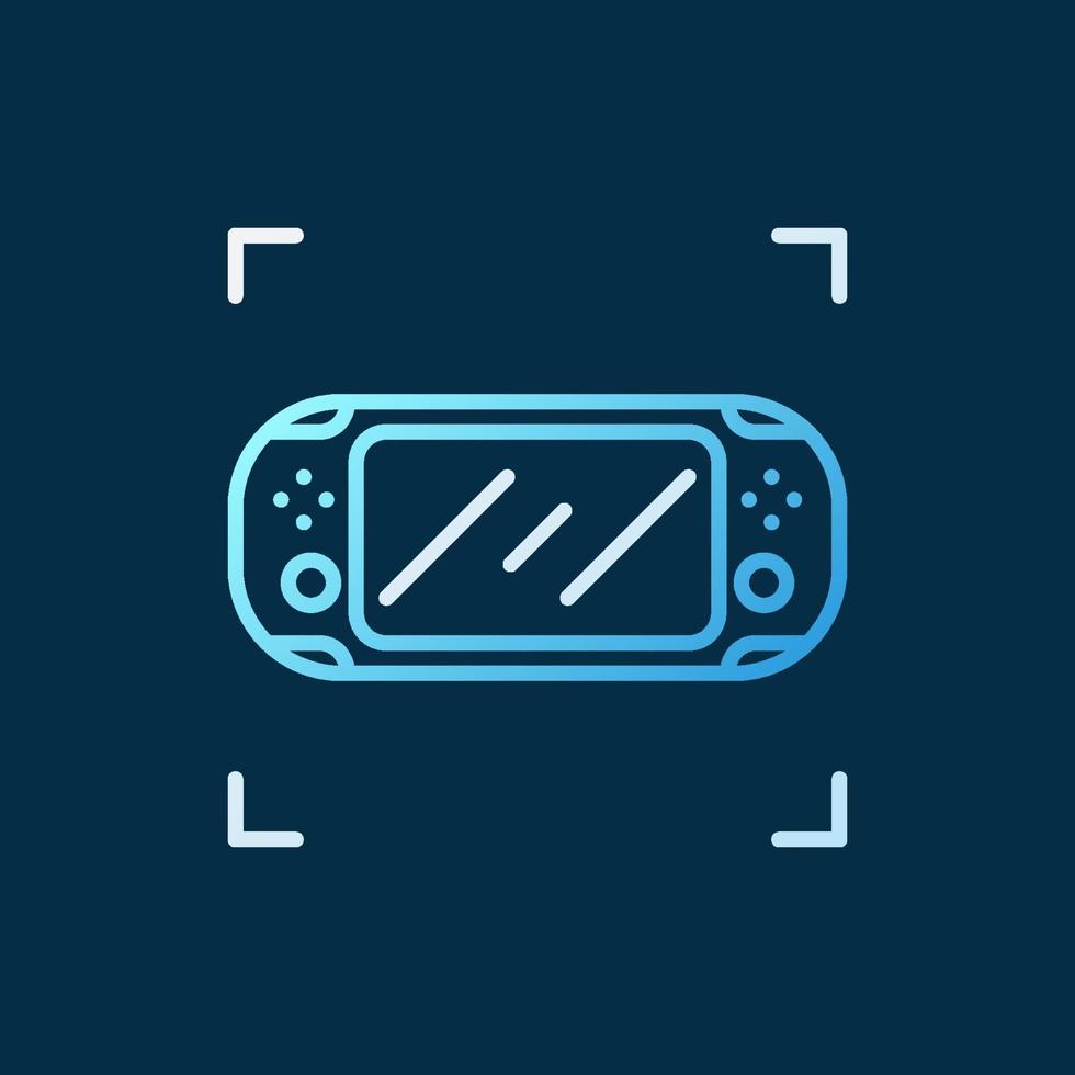 Handheld Game Console vector linear concept colored icon