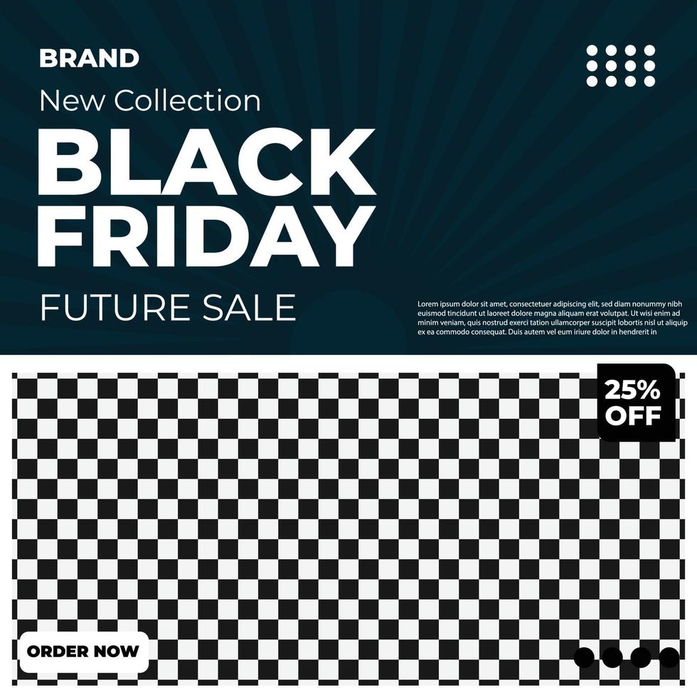 Black Friday Sale Social media Template vector