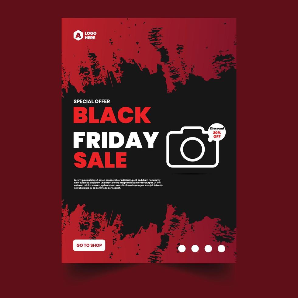 Black Friday Sale Social media Template vector