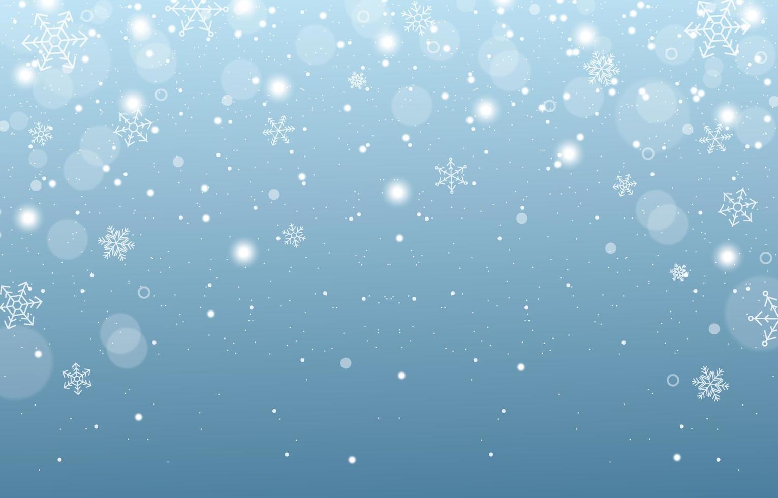 fondo de superposición de nieve de navidad vector