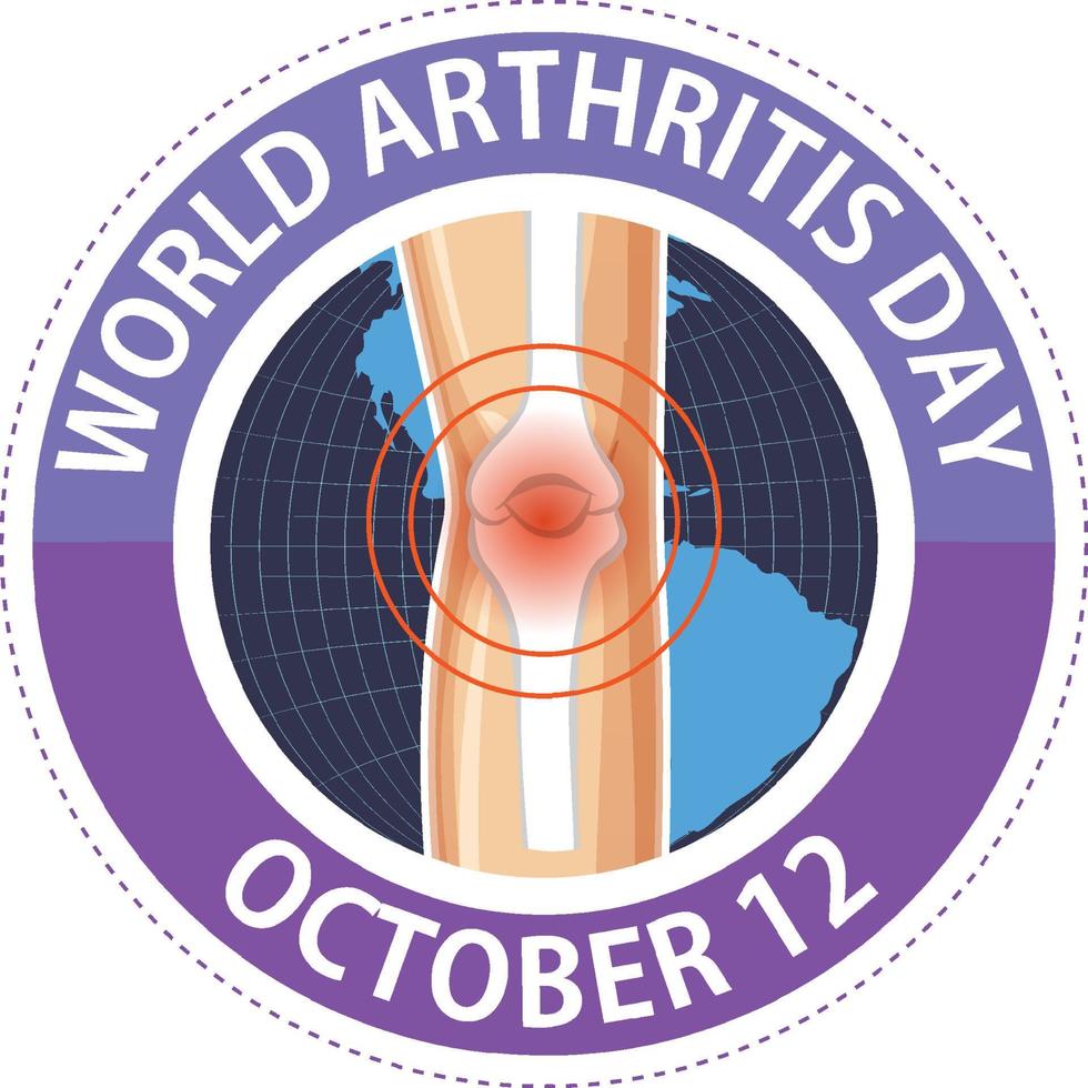 World Arthritis Day Poster Design vector