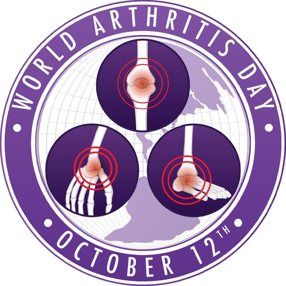 World Arthritis Day Poster Design vector