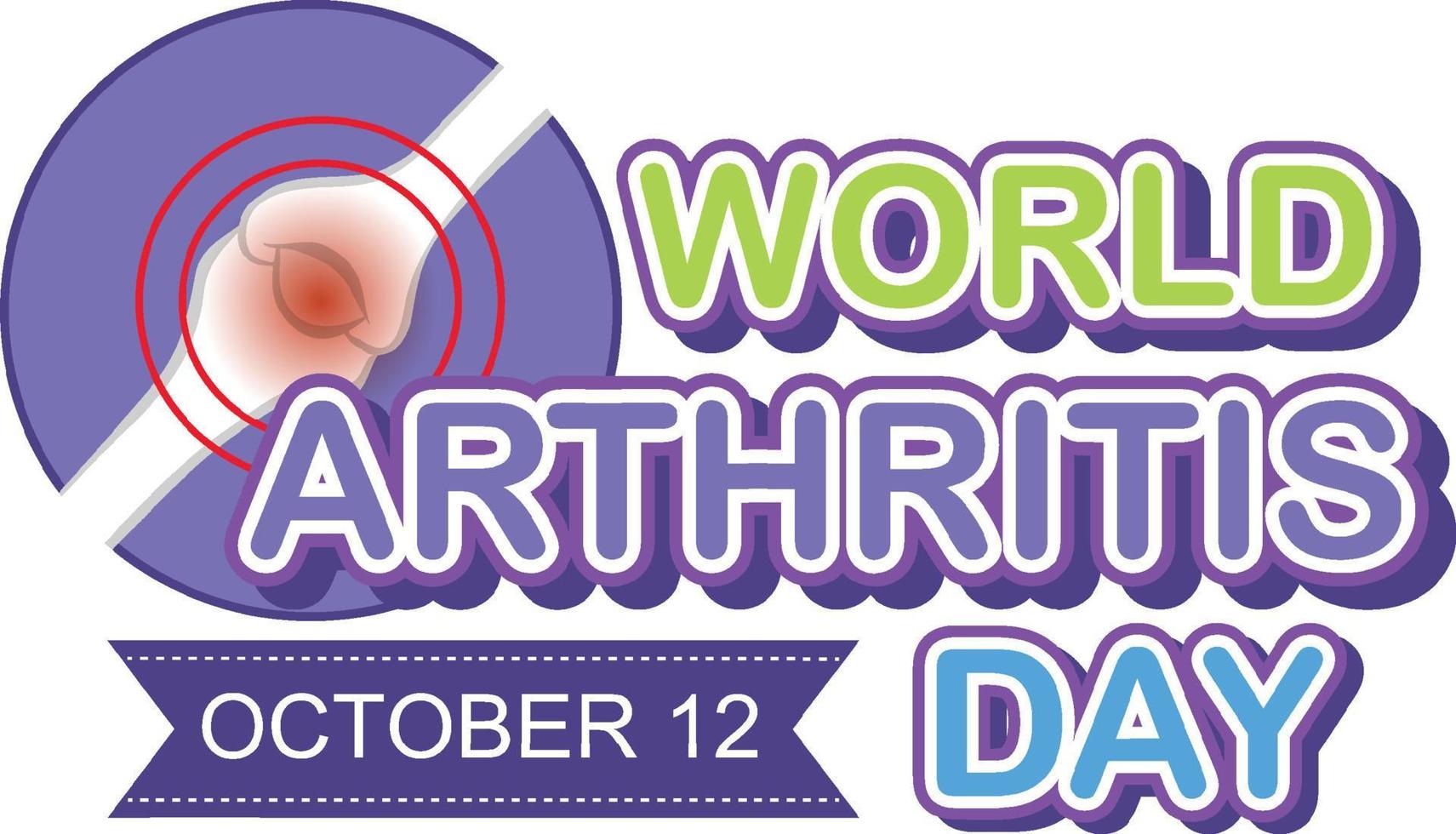 World Arthritis Day Poster Design 13092310 Vector Art at Vecteezy