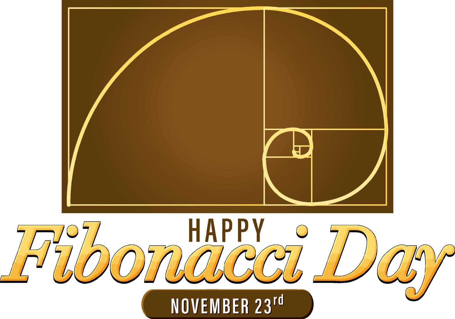Fibonacci day poster design 13092313 Vector Art at Vecteezy