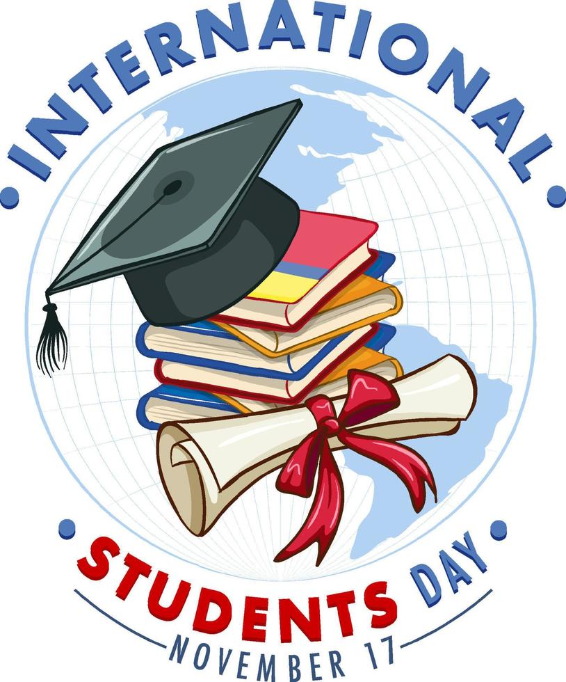 International Student Day Banner Design vector