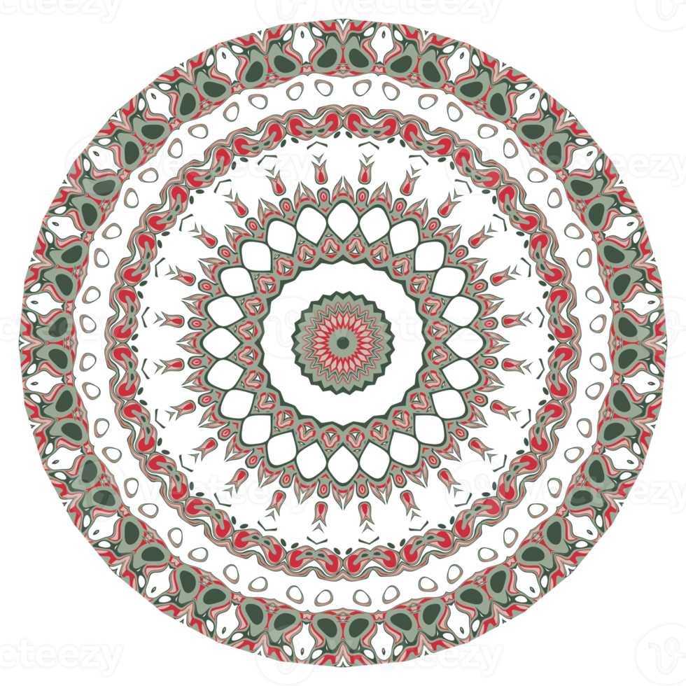 Abstract mandala flower pattern png