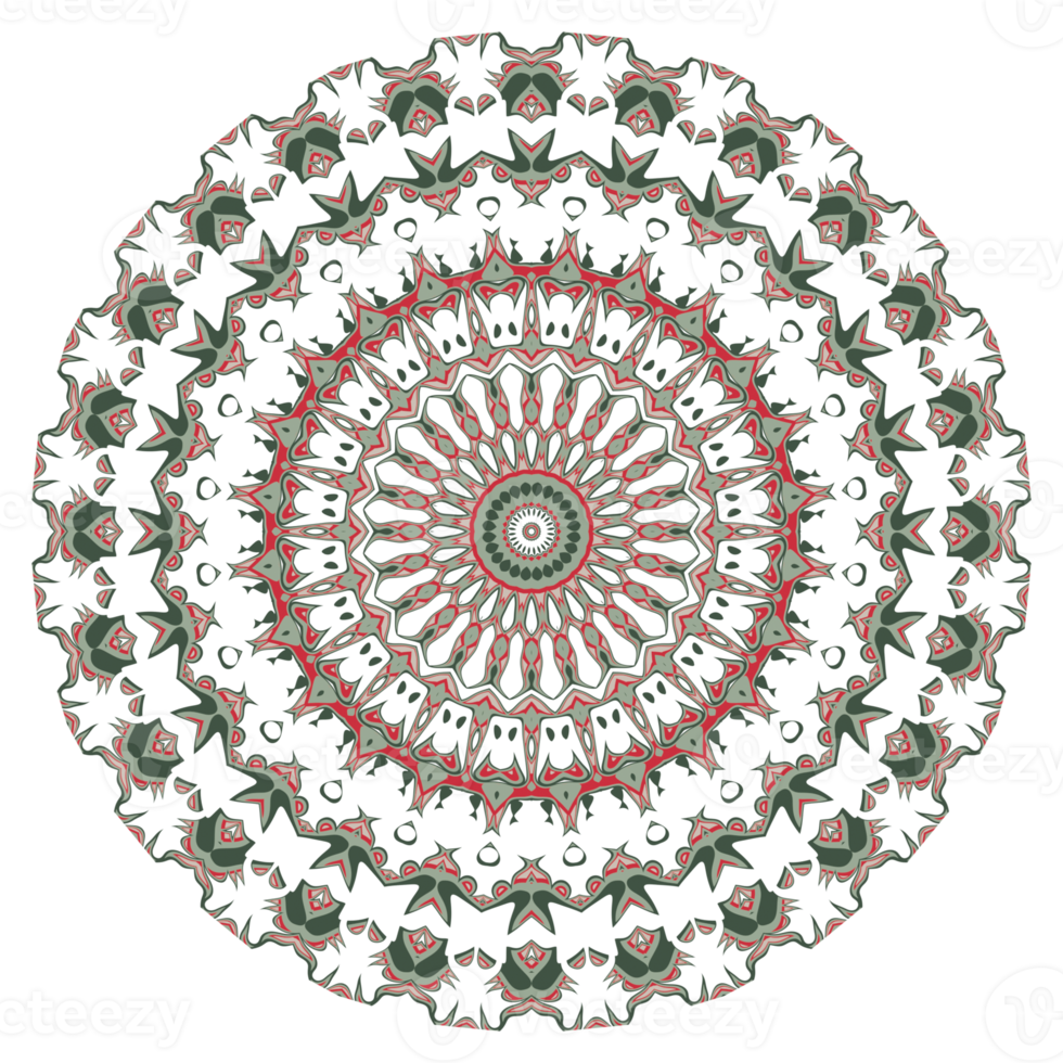 abstraktes Mandala-Blumenmuster png