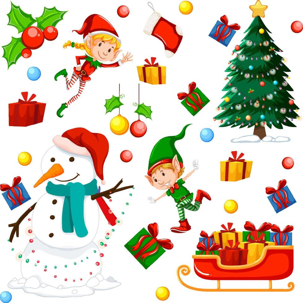 Christmas Santa Claus seamless pattern vector