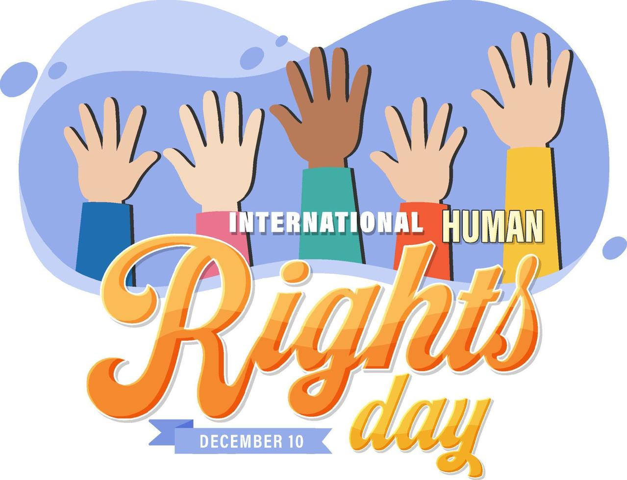 International Human Rights Day Banner Design vector