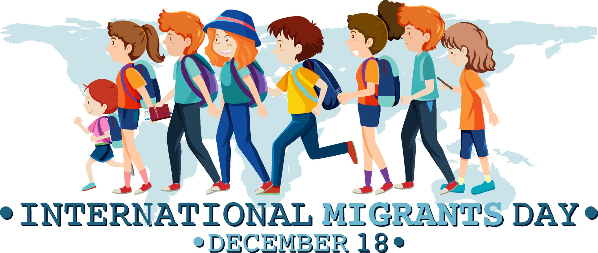 International Migrants Day Banner Design 13092743 Vector Art at Vecteezy