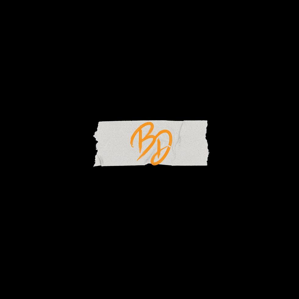 Creative BD Logo Design Vecto vector