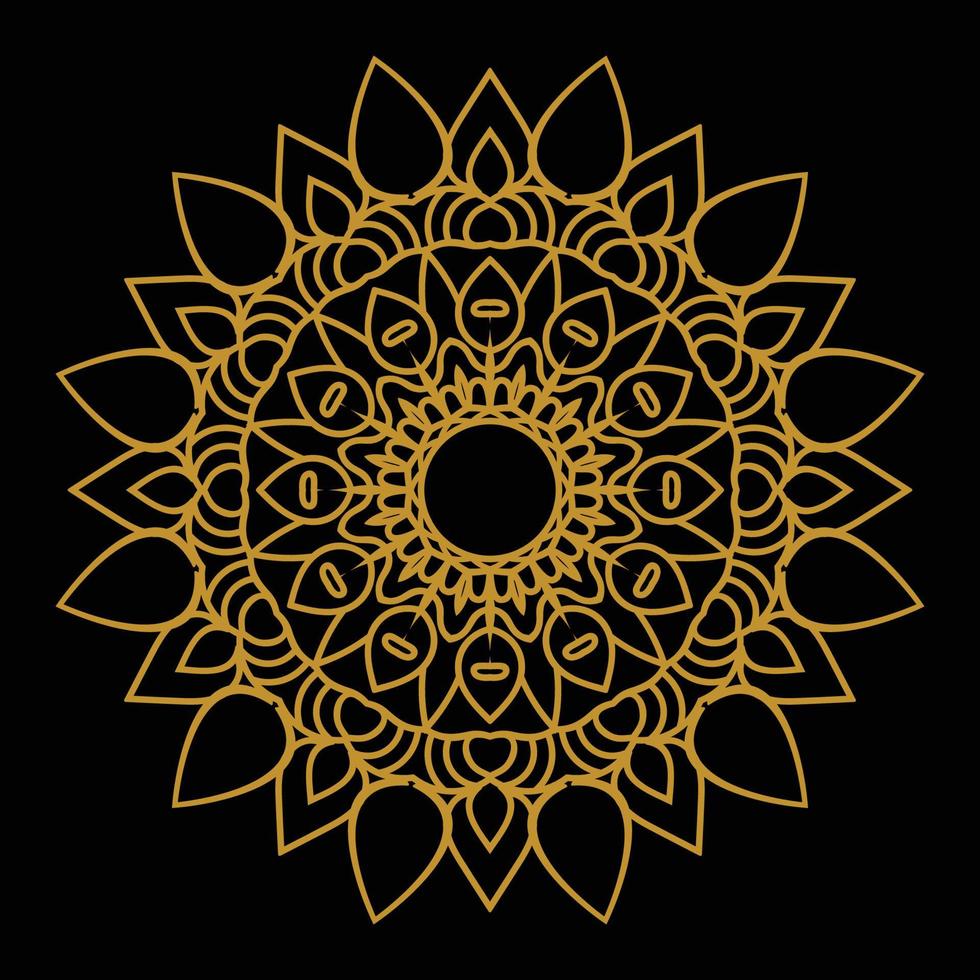 Luxury Mandala Golden vector