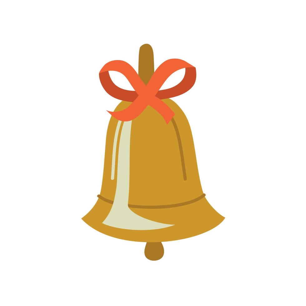 campana de navidad decoración navideña. imagen vectorial vector