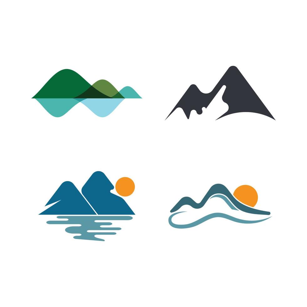 Mountain icon  Logo vector