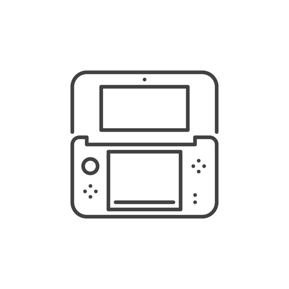 Handheld Game Console outline vector icon