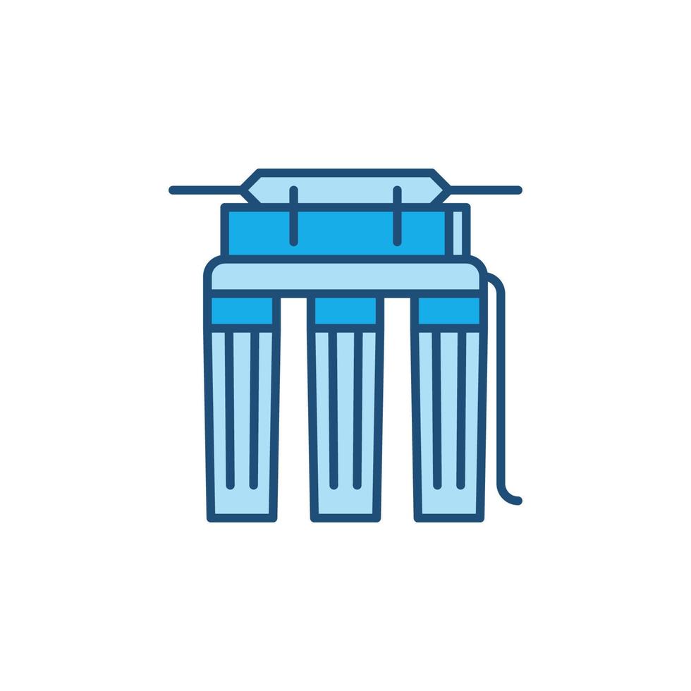 Reverse Osmosis Filter for Water vector colored icon