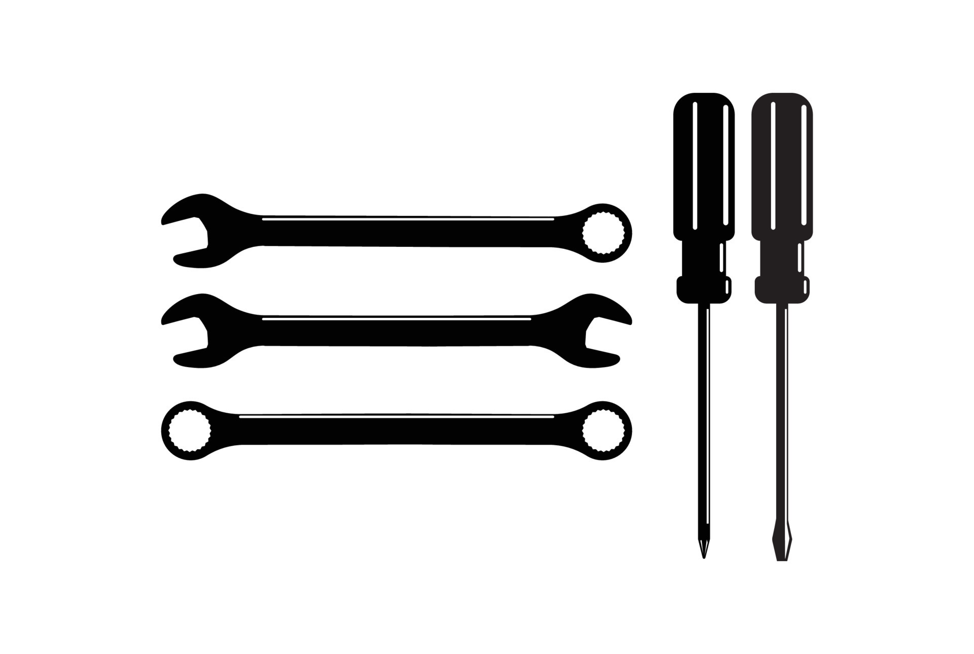 Retro Vintage Double Box End, Combination Wrench , Double Open End and