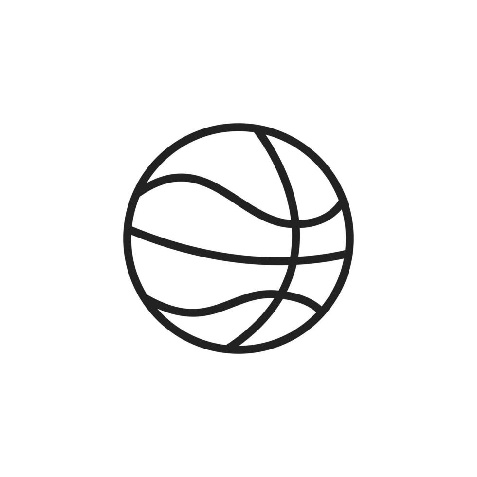 plantilla de símbolo de logotipo de vector de icono de bola de cesta de baloncesto