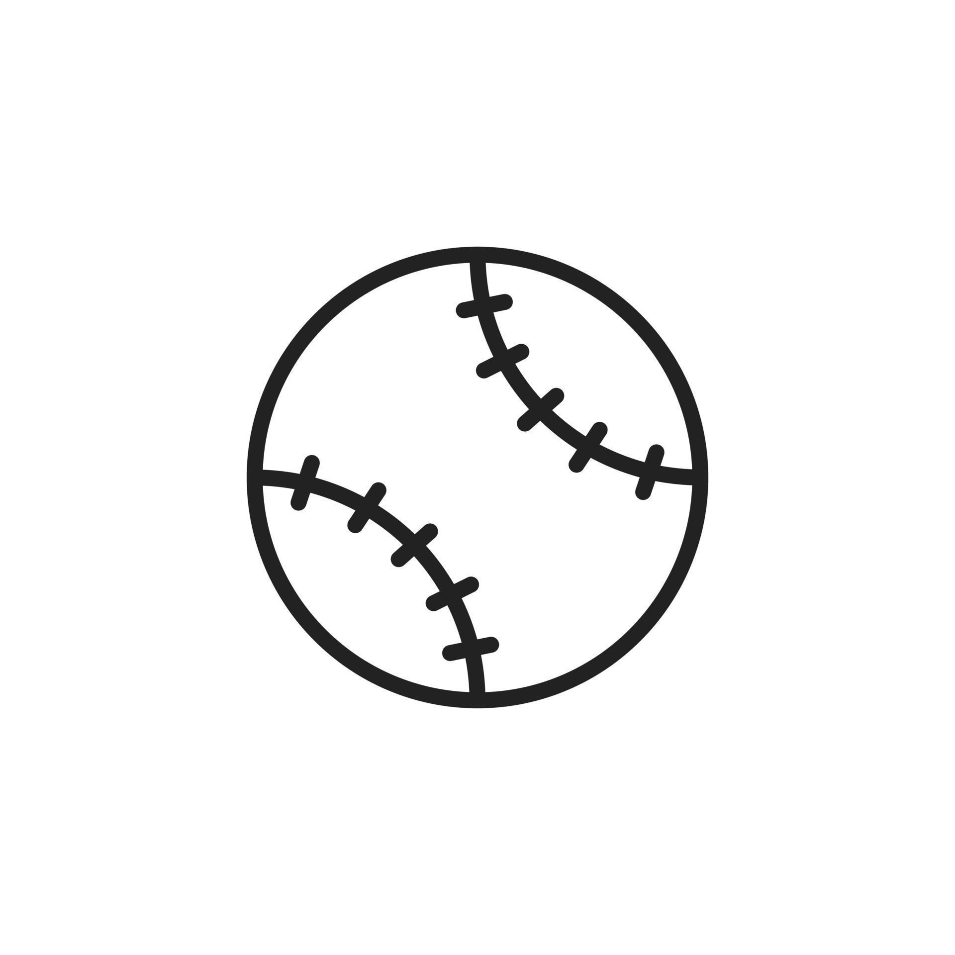 Baseball or Softball Icon Vector Logo Symbol Template 13093542 Vector