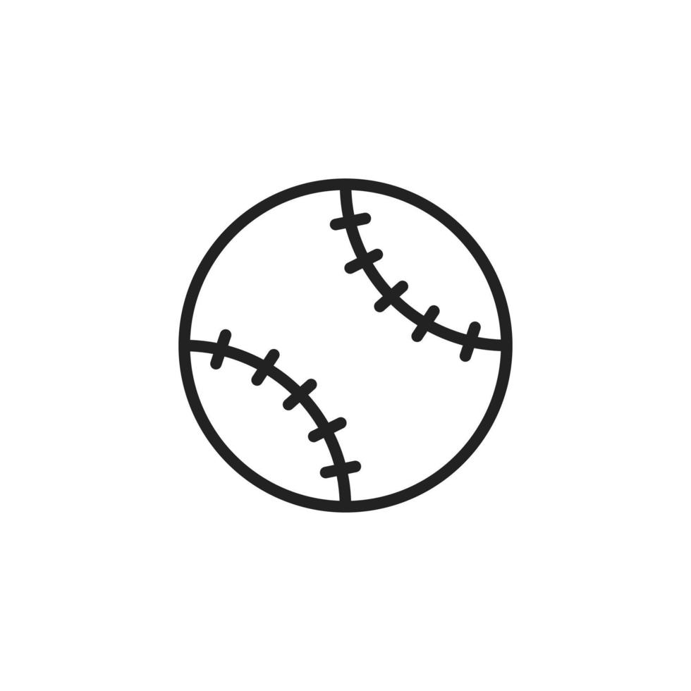 plantilla de símbolo de logotipo de vector de icono de béisbol o softbol