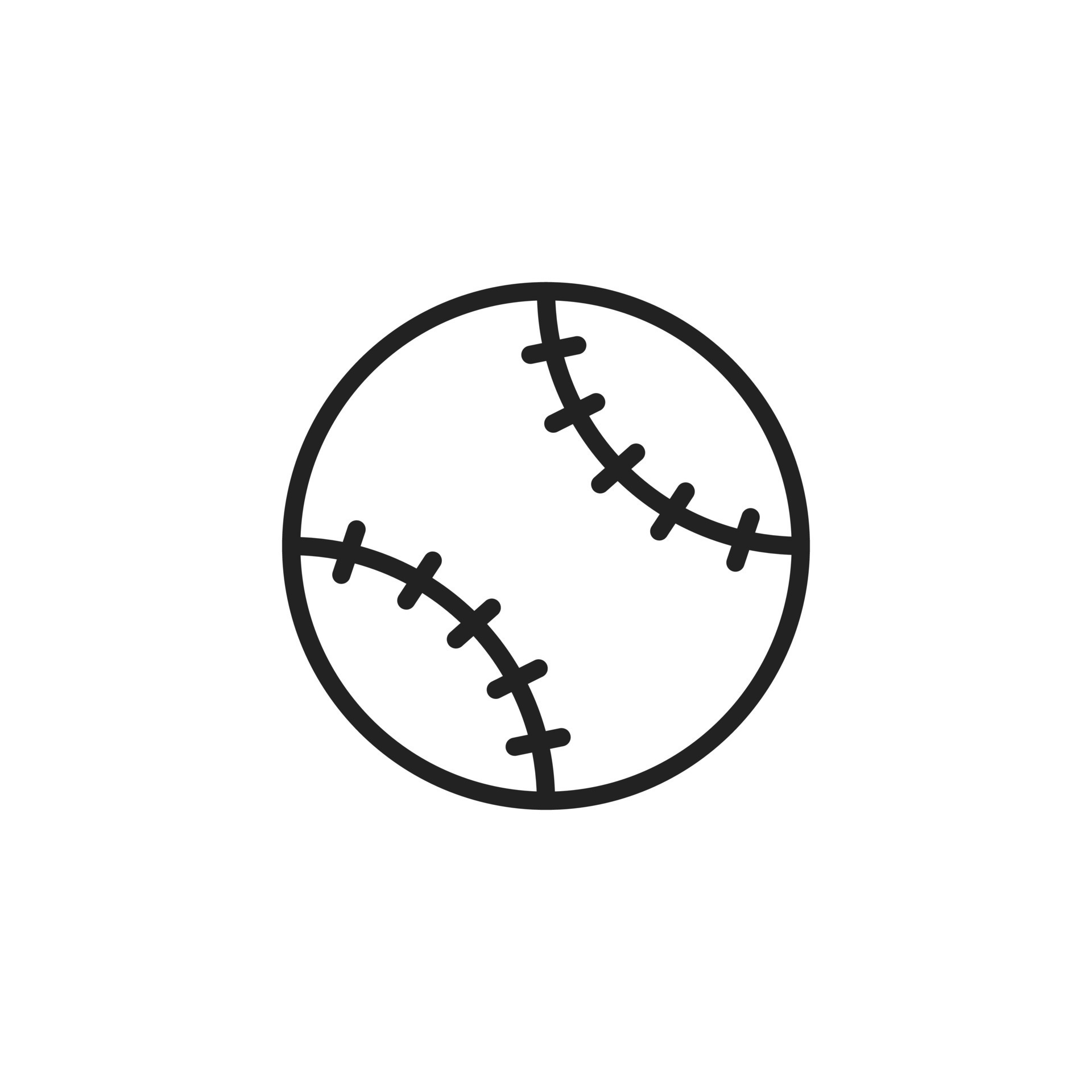 Baseball or Softball Icon Vector Logo Symbol Template 13093542 Vector