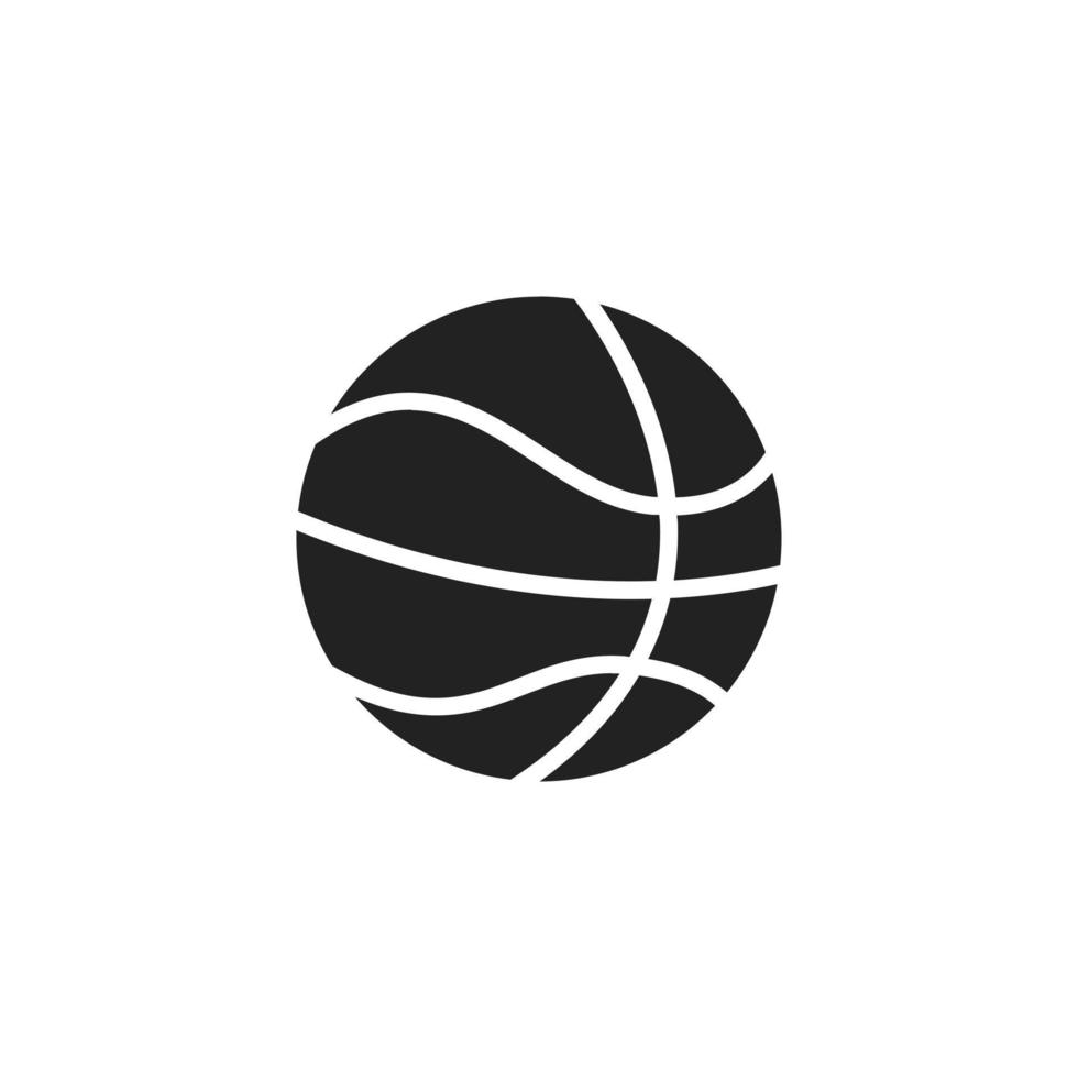 plantilla de símbolo de logotipo de vector de icono de bola de cesta de baloncesto