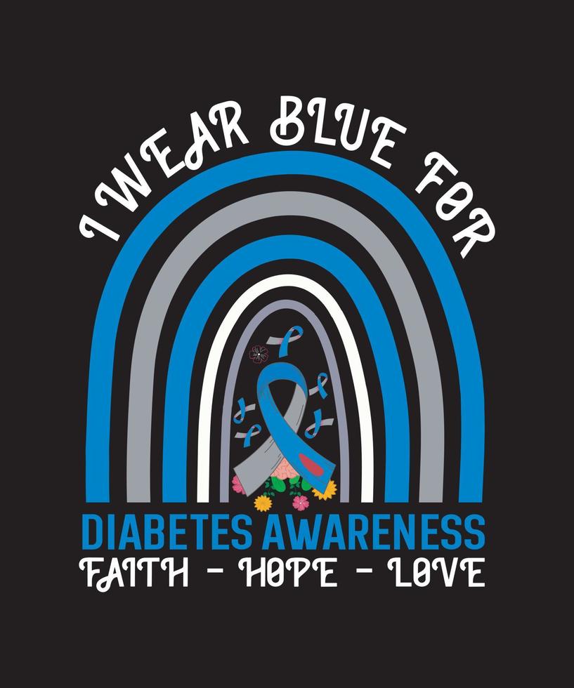 Diabetes Awareness Funny Design vector