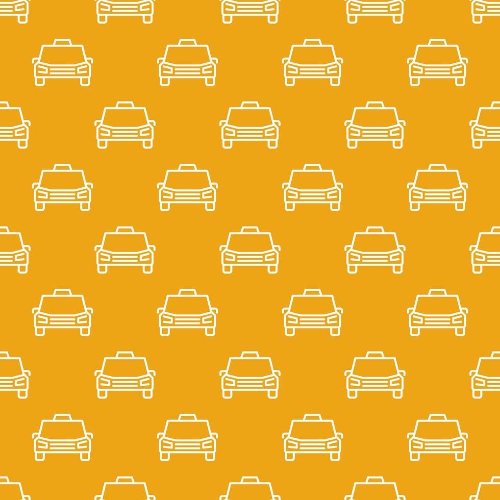 Taxi Car pattern. Vector cab concept seamless background