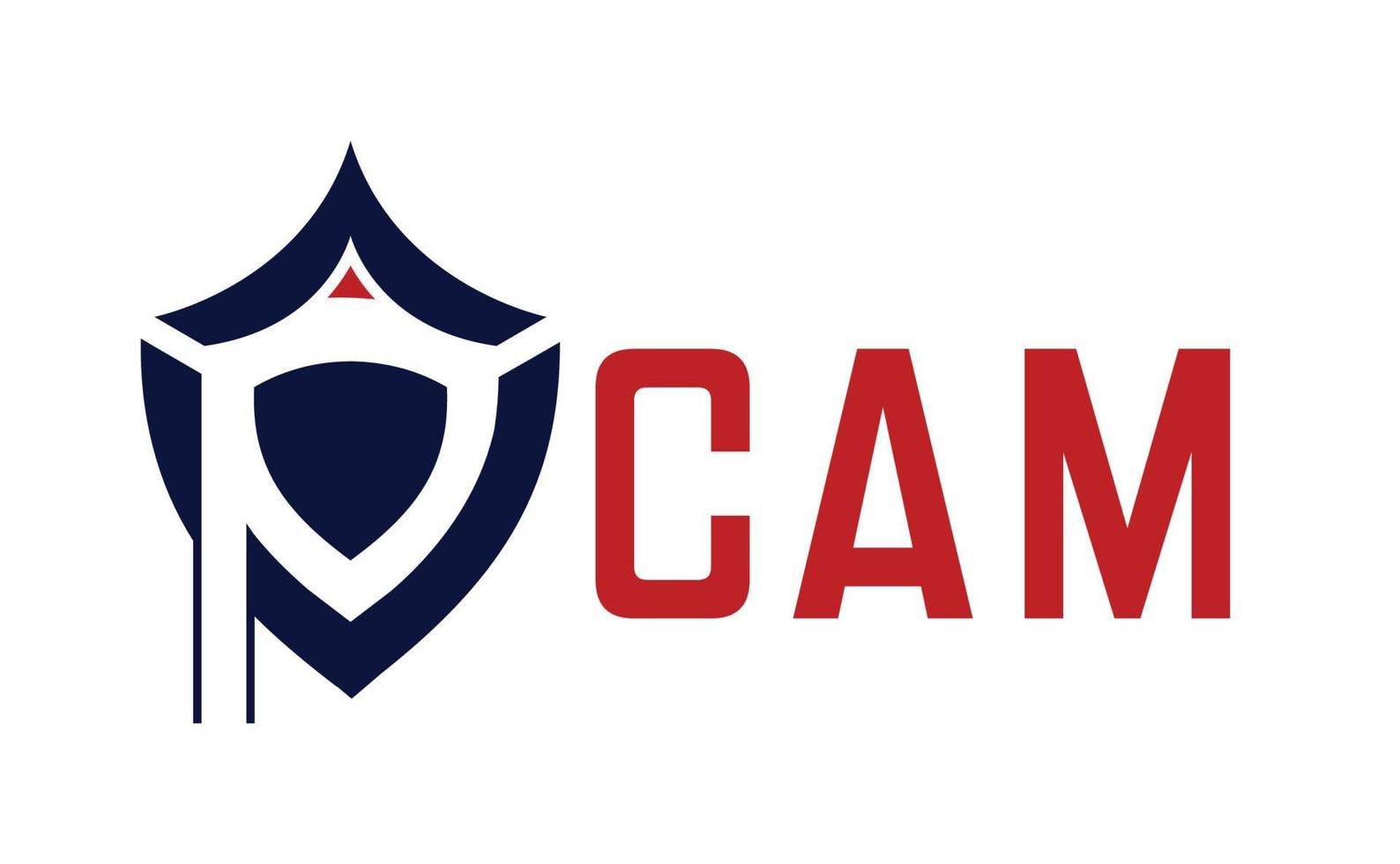 pcam secuirty compnay o diseño de logotipo de cámara vector