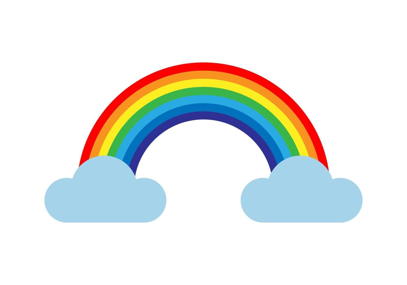 Rainbow vector illustration. Colorful abstract design. Color graphic symbol rain bow.