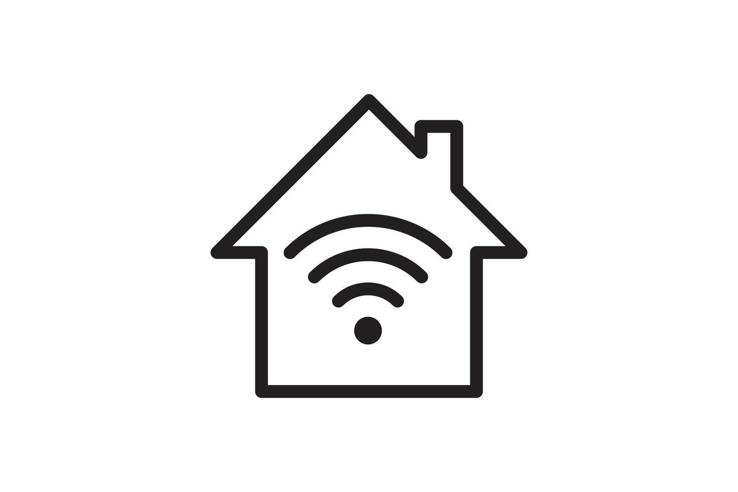 conexión de señal de símbolo wi fi. señal de tecnología inalámbrica de internet vectorial. icono de comunicación de red wifi. vector