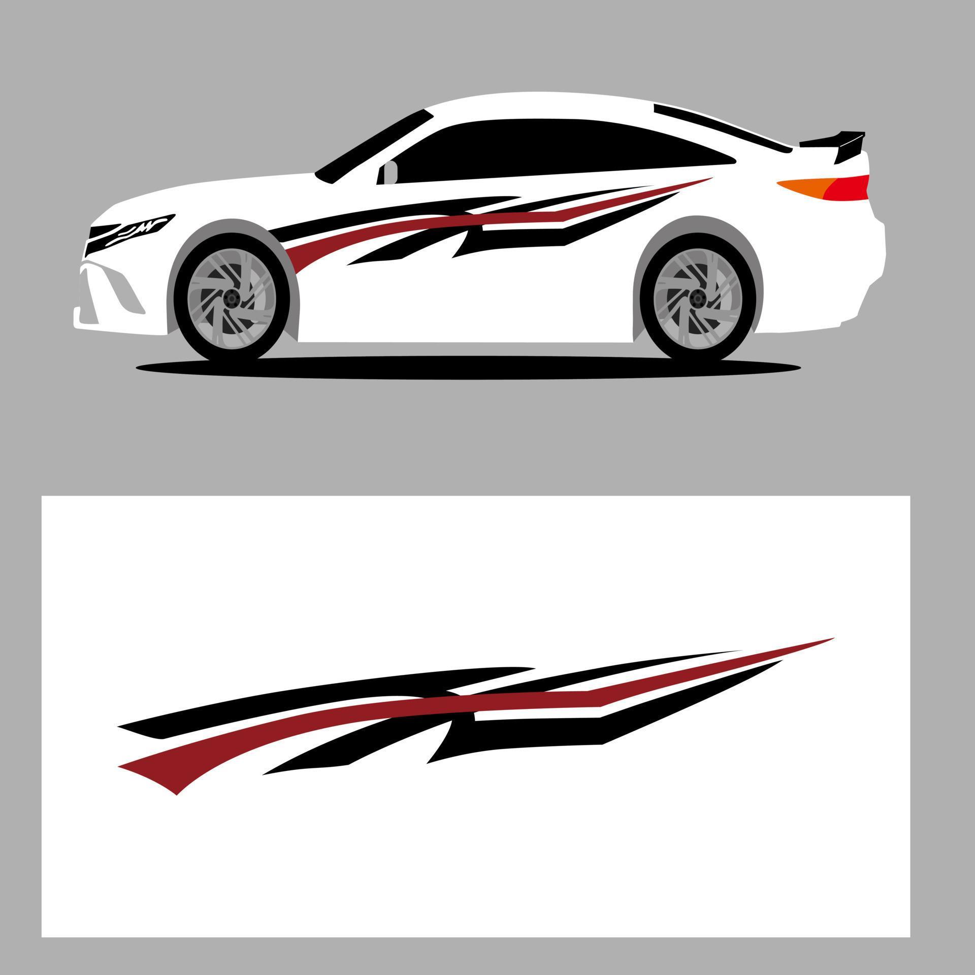 car stripes decal design sportcar 13093884 Vector Art at Vecteezy
