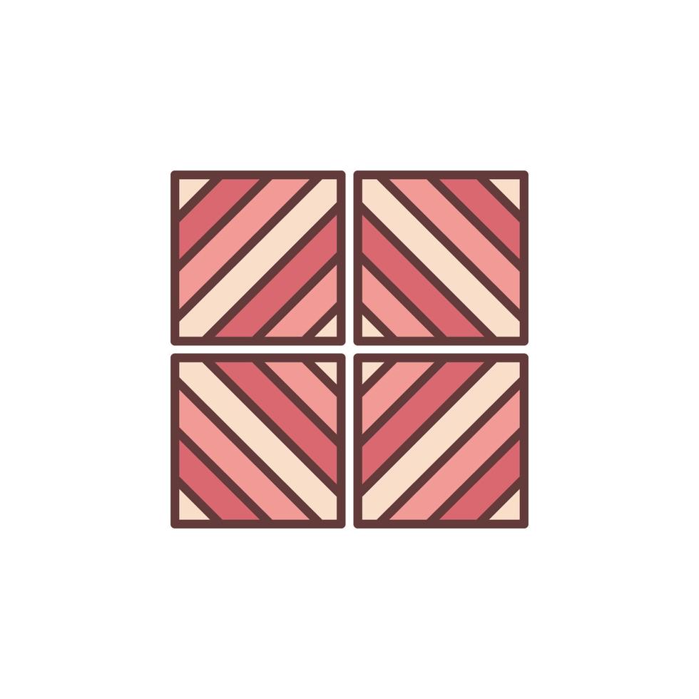 Azulejos con concepto de vector de diseño diagonal icono rojo