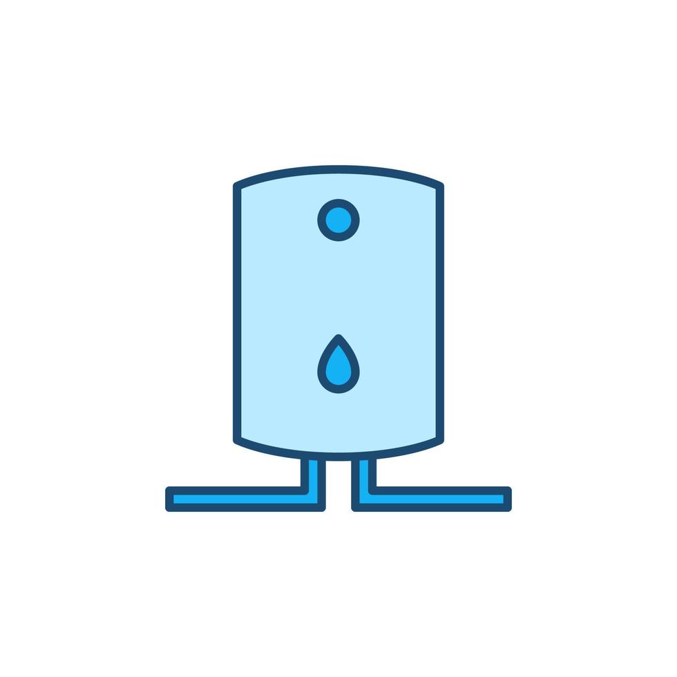 Boiler vector concept blue modern icon or sign